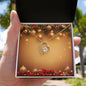 Christmas Background 006 - 18k Yellow Gold Finish Forever Love Necklace
