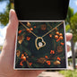 Christmas Background 123 - 18k Yellow Gold Finish Forever Love Necklace