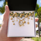 Christmas Background 043 - 18k Yellow Gold Finish Forever Love Necklace