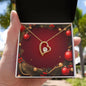 Christmas Background 036 - 18k Yellow Gold Finish Forever Love Necklace