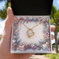 Christmas Background 072 - 18k Yellow Gold Finish Forever Love Necklace