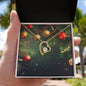 Christmas Background 120 - 18k Yellow Gold Finish Forever Love Necklace