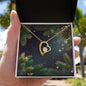 Christmas Background 112 - 18k Yellow Gold Finish Forever Love Necklace