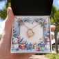 Christmas Background 093 - 18k Yellow Gold Finish Forever Love Necklace