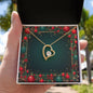 Christmas Background 070 - 18k Yellow Gold Finish Forever Love Necklace