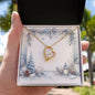 Christmas Background 084 - 18k Yellow Gold Finish Forever Love Necklace