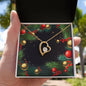 Christmas Background 125 - 18k Yellow Gold Finish Forever Love Necklace