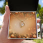Christmas Background 058 - 18k Yellow Gold Finish Forever Love Necklace