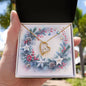 Christmas Background 094 - 18k Yellow Gold Finish Forever Love Necklace