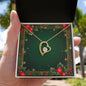 Christmas Background 067 - 18k Yellow Gold Finish Forever Love Necklace