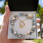 Christmas Background 049 - 18k Yellow Gold Finish Forever Love Necklace