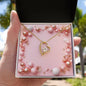 Christmas Background 060 - 18k Yellow Gold Finish Forever Love Necklace