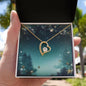 Christmas Background 111 - 18k Yellow Gold Finish Forever Love Necklace