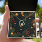 Christmas Background 118 - 18k Yellow Gold Finish Forever Love Necklace