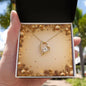 Christmas Background 052 - 18k Yellow Gold Finish Forever Love Necklace