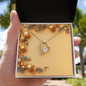 Christmas Background 059 - 18k Yellow Gold Finish Forever Love Necklace