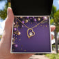 Christmas Background 054 - 18k Yellow Gold Finish Forever Love Necklace