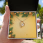 Christmas Background 009 - 18k Yellow Gold Finish Forever Love Necklace