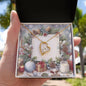Christmas Background 079 - 18k Yellow Gold Finish Forever Love Necklace