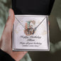 Happy Birthday Lillian v01 - Interlocking Hearts Necklace