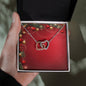 Christmas Background 046 - Interlocking Hearts Necklace