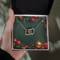 Christmas Background 115 - Interlocking Hearts Necklace