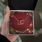 Christmas Background 036 - Interlocking Hearts Necklace