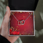 Christmas Background 099 - Interlocking Hearts Necklace