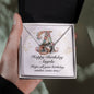 Happy Birthday Angela v01 - Interlocking Hearts Necklace