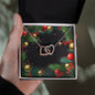 Christmas Background 125 - Interlocking Hearts Necklace