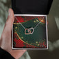 Christmas Background 071 - Interlocking Hearts Necklace