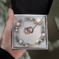 Christmas Background 049 - Interlocking Hearts Necklace