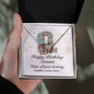 Happy Birthday Queenie v01 - Interlocking Hearts Necklace