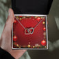 Christmas Background 011 - Interlocking Hearts Necklace