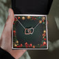 Christmas Background 066 - Interlocking Hearts Necklace