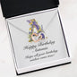 Happy Birthday Antonia v02 - Interlocking Hearts Necklace