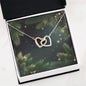 Christmas Background 112 - Interlocking Hearts Necklace