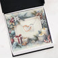 Christmas Background 078 - Interlocking Hearts Necklace