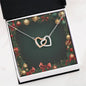 Christmas Background 066 - Interlocking Hearts Necklace