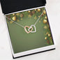 Christmas Background 061 - Interlocking Hearts Necklace