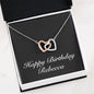 Happy Birthday Rebecca v2 - Interlocking Hearts Necklace
