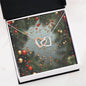 Christmas Background 127 - Interlocking Hearts Necklace