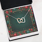 Christmas Background 070 - Interlocking Hearts Necklace