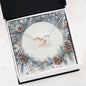 Christmas Background 085 - Interlocking Hearts Necklace