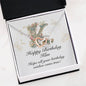 Happy Birthday Kim v01 - Interlocking Hearts Necklace