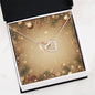 Christmas Background 007 - Interlocking Hearts Necklace