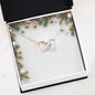 Christmas Background 004 - Interlocking Hearts Necklace