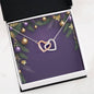 Christmas Background 024 - Interlocking Hearts Necklace