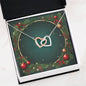 Christmas Background 069 - Interlocking Hearts Necklace