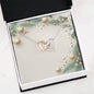 Christmas Background 063 - Interlocking Hearts Necklace